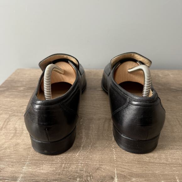 Bruno Magli Shoes Mens Size 8.5 Black Basil Loafers Leather Made in Italy 66910 main image 8